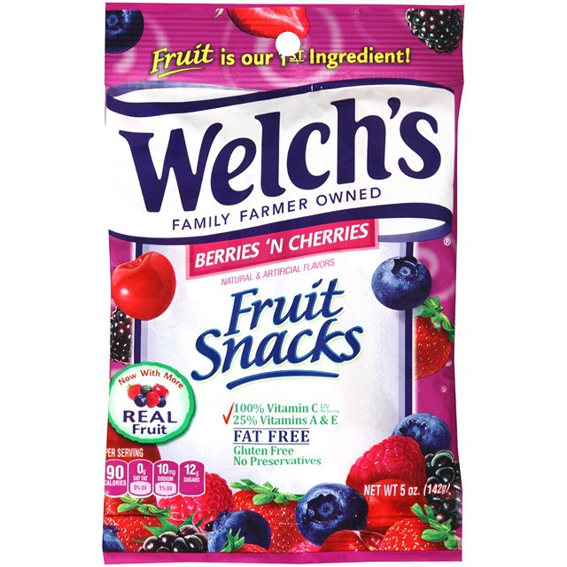 Dẻo Welch's Berries'n Cheries 142g