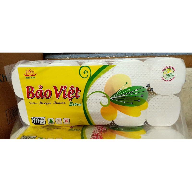 Giấy vệ sinh cao cấp Bảo Việt lốc 10 cuộn