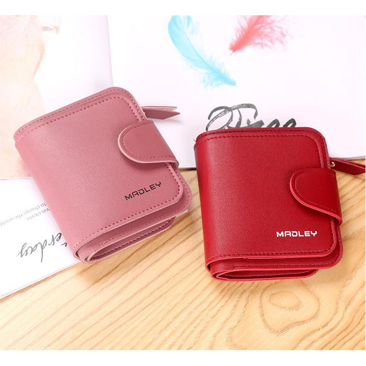 [Mã WABRWB24 giảm 30K đơn 99K] Ví nữ nhỏ ngắn bỏ túi MADLEY nhiều ngăn cao cấp đựng tiền cute dễ thương LUVADO VD396 | BigBuy360 - bigbuy360.vn