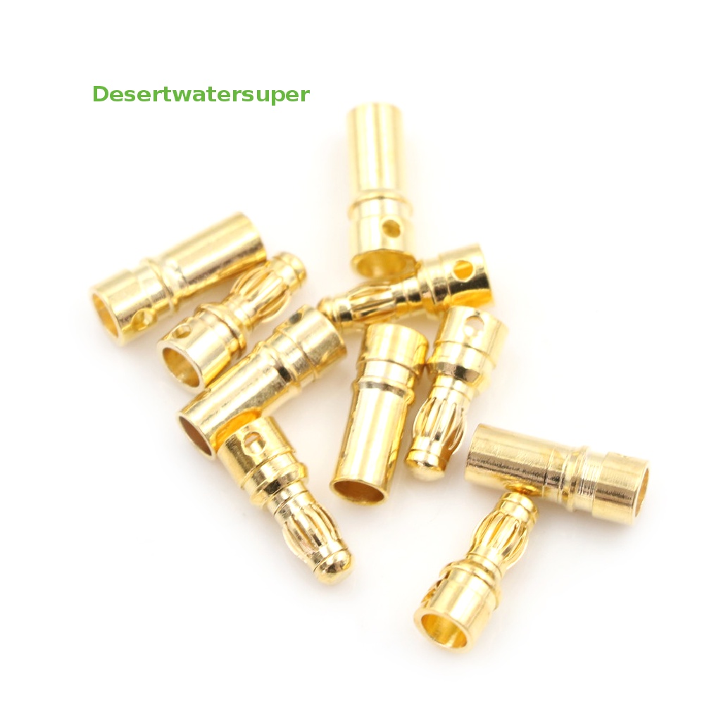 Bộ 5 Đầu Nối Chuối Mạ Vàng 3.5mm Jack 3.5mm