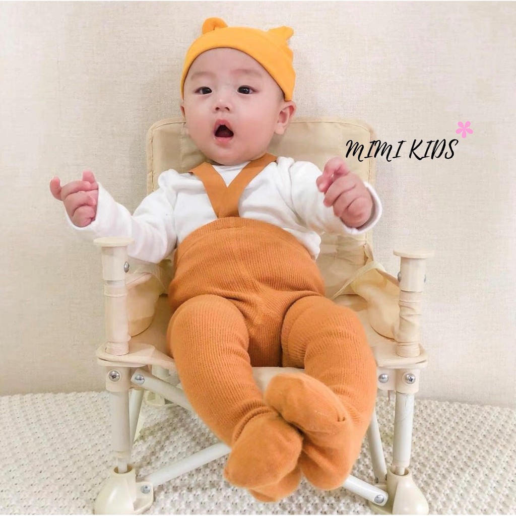 Mũ cotton - sơ sinh tai gấu cho bé (0-6m) Full 10 màu Mimi Kids