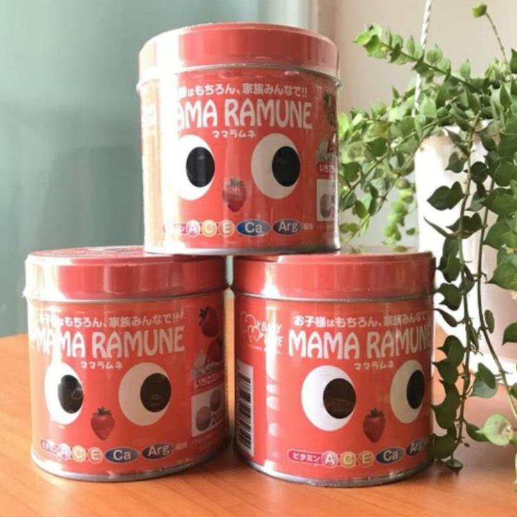 [Mã INCUBACK0909 hoàn 20K xu đơn 0Đ] Kẹo biếng ăn mama ramune Nhật bản 200 viên