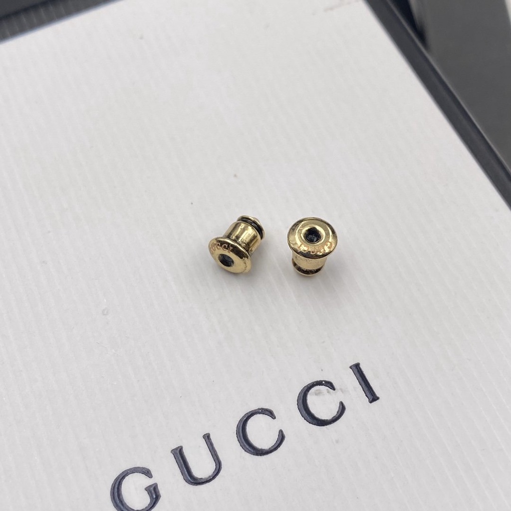 Bông Tai Gucci Bằng Thép Titan Hình Logo GG Đôi Thời Trang Cho Nữ