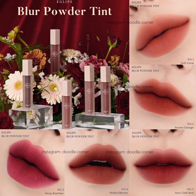 Son kem lì Eglips Blur Powder Tint (Có Sẵn)