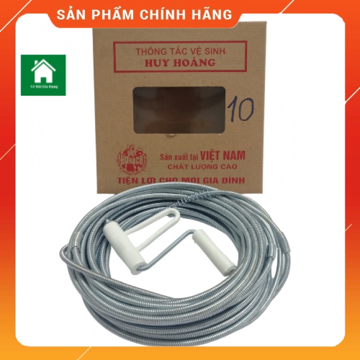 Dây thông cống,Dụng cụ thông bồn cầu  10m,12m,15m,20m chính hãng HUY HOÀNG