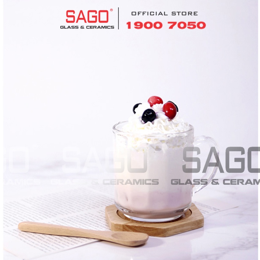 Tách Trà Sọc Có Quai Union Stack Tea Cup 295ml | Thủy Tinh Cao Cấp , Nhập Khẩu Thái Lan