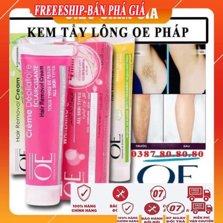 [ FreeShip - CHÍNH HÃNG ] Kem tẩy lông OE pháp chính hãng/ Kem tẩy lông vùng kín, lông nách, lông chân và dưỡng trắng da