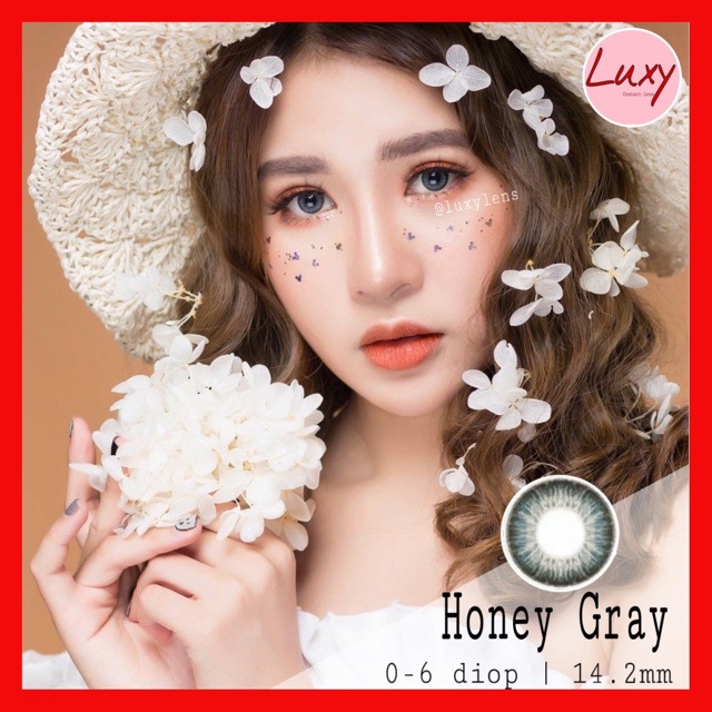 [ Ảnh Thật ] Lens Honey Gray 0-6 diop Nhập Khẩu Hàn Quốc, Có Bảo Hành, Hạn 1 Năm - Luxy Lens