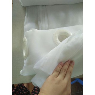 Rèm voan trắng đẹp trang trí.