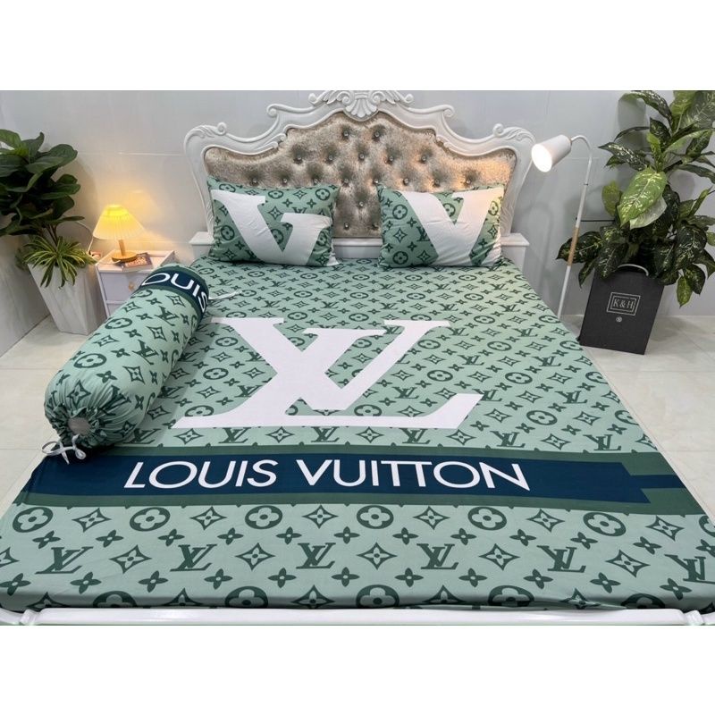 Drap Thun Hàn Quốc LOUIS VUITTON gồm 4 món vải mát mịn