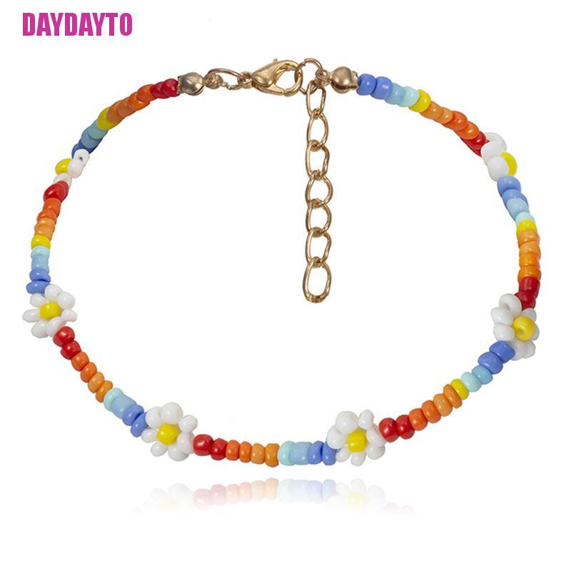 Vòng Cổ Choker Phối Hạt Và Hoa Phong Cách Boho Thời Trang Cho Nữ DIY