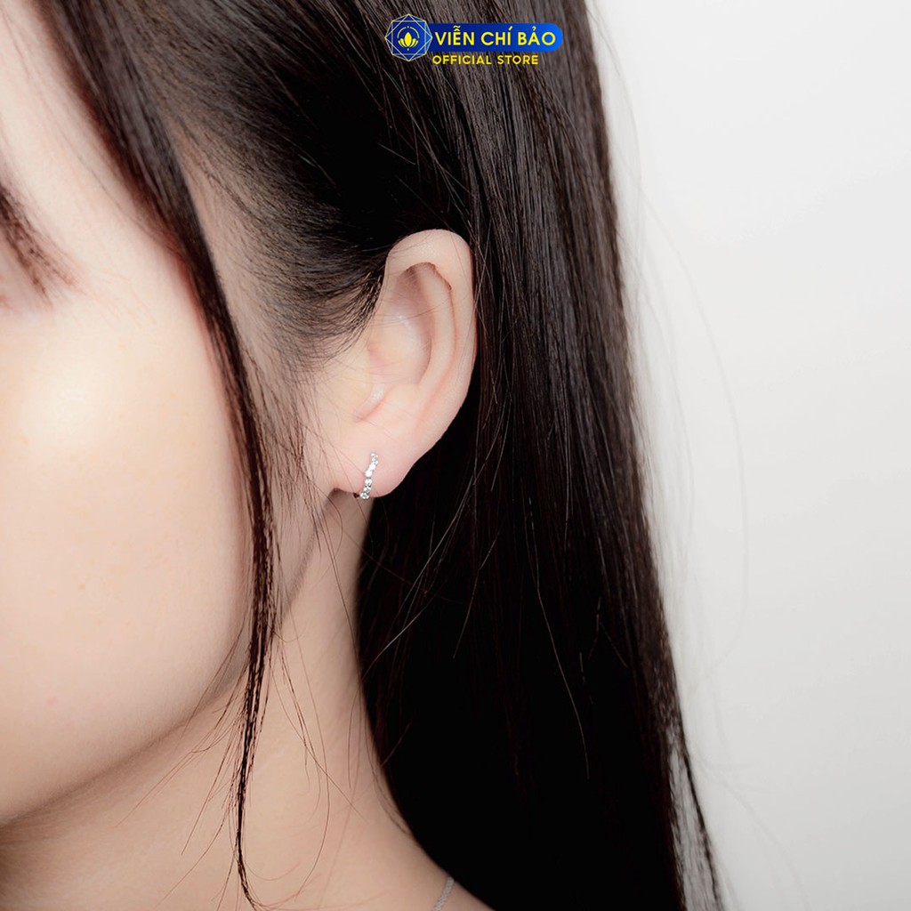 Bông tai bạc nữ chất liệu bạc 925 thời trang phụ kiện trang sức nữ thương hiệu thương hiệu Viễn Chí Bảo B400360*