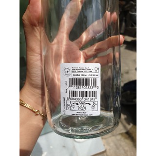 CHAI THỦY TINH TRÒN GIARA BORMIOLI ROCCO 1 LÍT