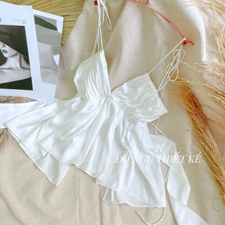 SET NGỦ LỤA NƠ XANH TRẮNG