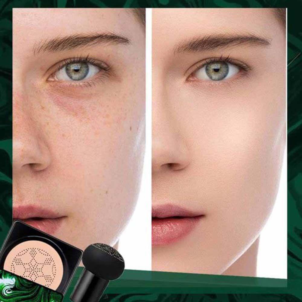 Kem Nền BB Dạng Air Cushion Làm Trắng Da Chống Thấm Nước Kiểm Soát Dầu Kèm Mút Trang Điểm Hình Nấ