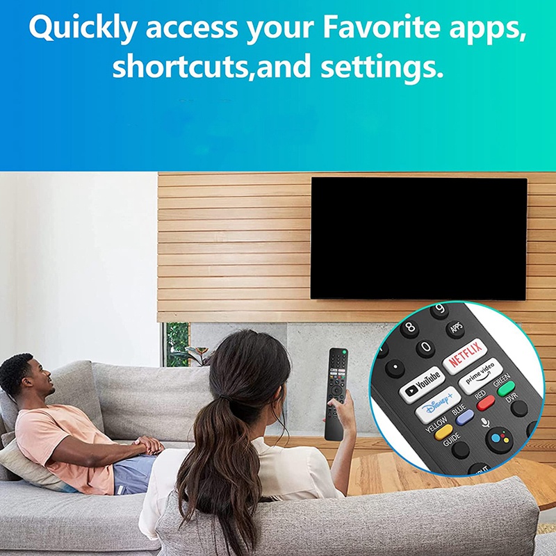 Điều Khiển Từ Xa Bằng Giọng Nói RMF-TX520U Cho TV Sony Models KD-43X80J KD-43X85J KD-50X80J XR-50X90J XR-50X94J XR-55A80J