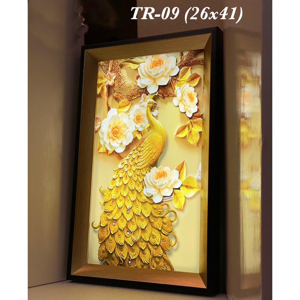 Đèn Tranh Điện 3D Treo Tường Cỡ 26x41cm-Trang Trí Phòng Khách Phòng Ngủ Trang Trí Cầu Thang-Đèn Led Sáng 3 Chế Độ