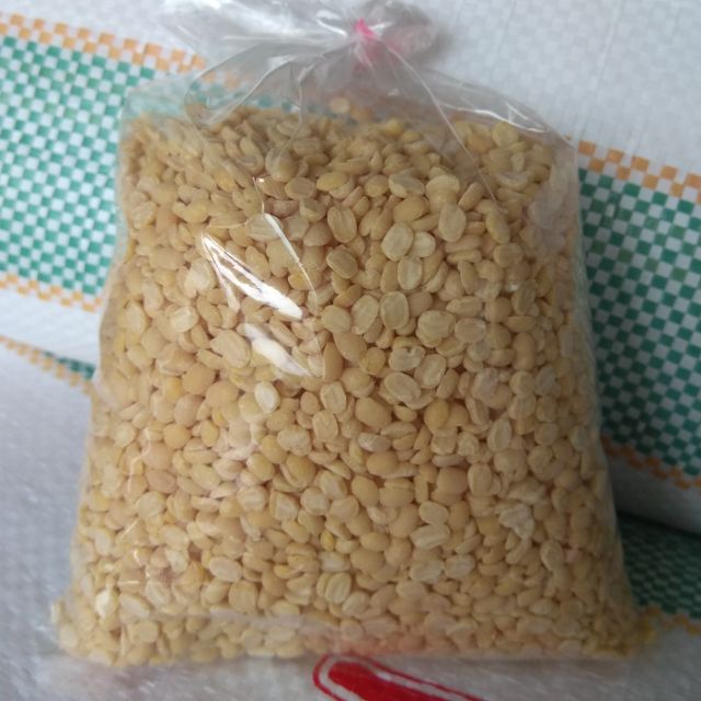 Đậu xanh vỡ đã bóc vỏ cánh to đậu mềm túi 500gr