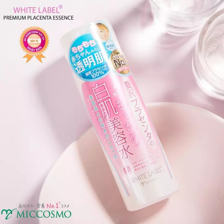 Nước hoa hồng dưỡng trắng da White Label Premium Placenta Essence 180ml