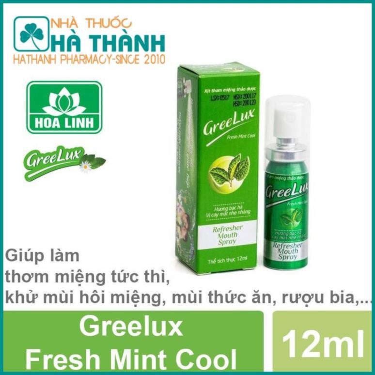 Greelux - Xịt thơm miệng thảo dược ( Lọ 12 ml)