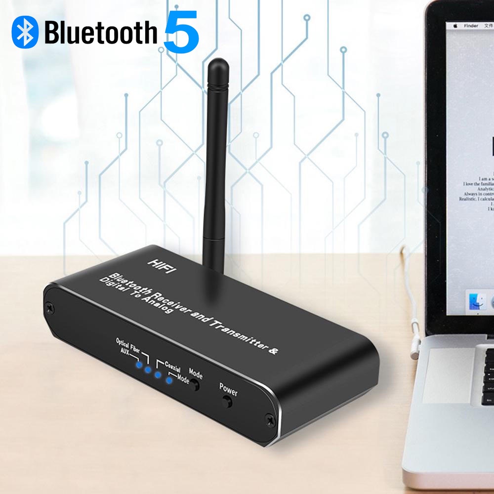 Thiết bị thu phát Bluetooth 5.0 Giải Mã Bluetooth D09 (Hỗ Trợ Cổng Optical)