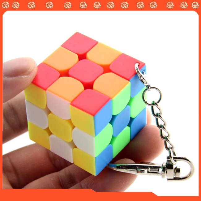 Móc khóa khối rubik nhỏ 3*3*3 cho trẻ em