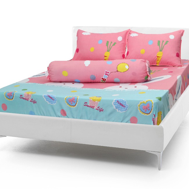 Bộ Drap Cotton Poly hàn quốc 1M6 X 2M [4 MÓN } được chọn màu | BigBuy360 - bigbuy360.vn