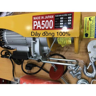 máy tời điện 500kg - cáp 30m