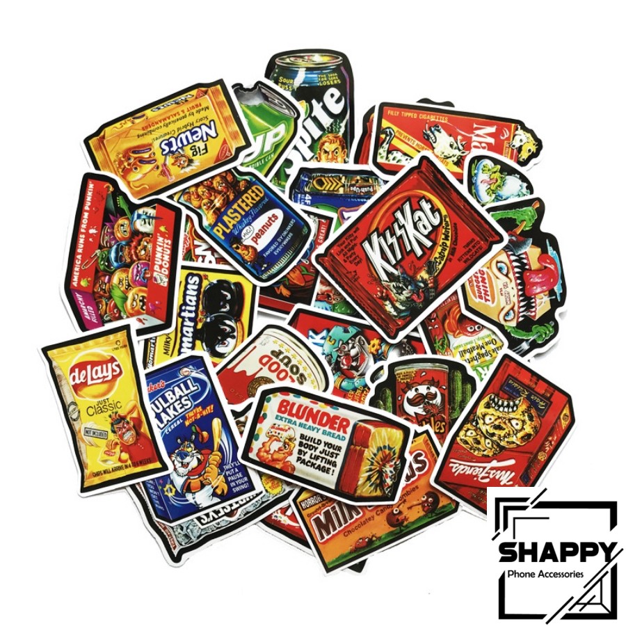Sticker Dán Đồ Hộp PVC Chống Thấm Nước | Dán Laptop - Dán Nón Bảo Hiểm - Dán Xe - Dán Vali [Shappy Shop]