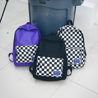 [ HÀNG CÓ SẴN ]  Balo Caro fashion ( FULL CARO, CARO ĐEN, CARO TÍM