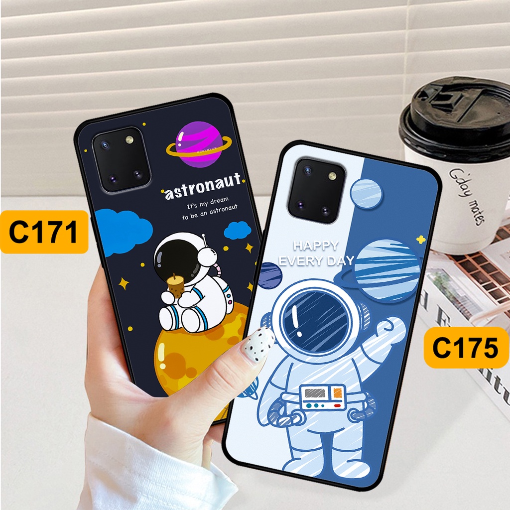 Ốp Samsung Note 10 Lite in hình astronaut, phi hành gia vũ trụ hottrend, độc đáo, cá tính.