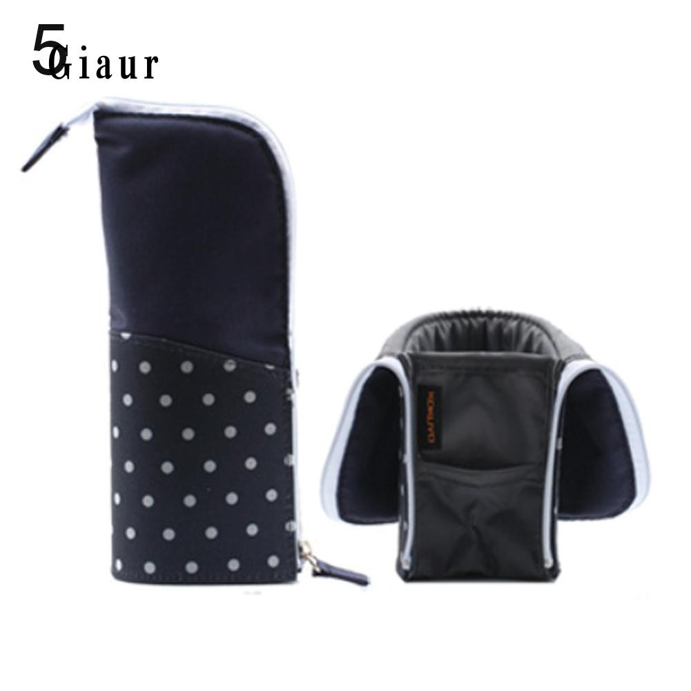 Túi đựng bút và cọ trang điểm thiết kế tự đứng tiện lợi