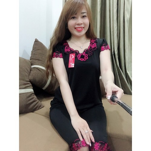 BỘ ĐỒ LỬNG THUN LẠNH VIỀN REN size 48kg đến 75kg | BigBuy360 - bigbuy360.vn