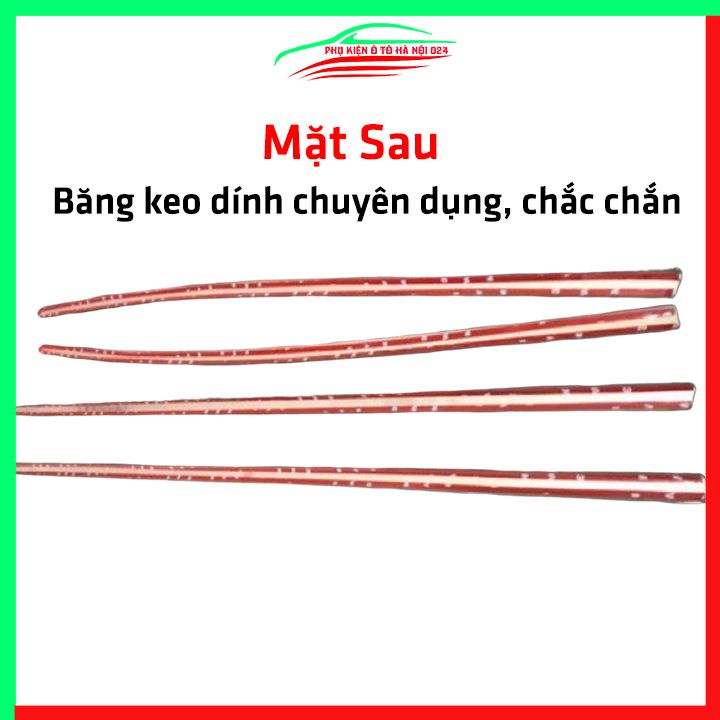 Bộ nẹp viền chân kính inox Mazda 3 2020-2023