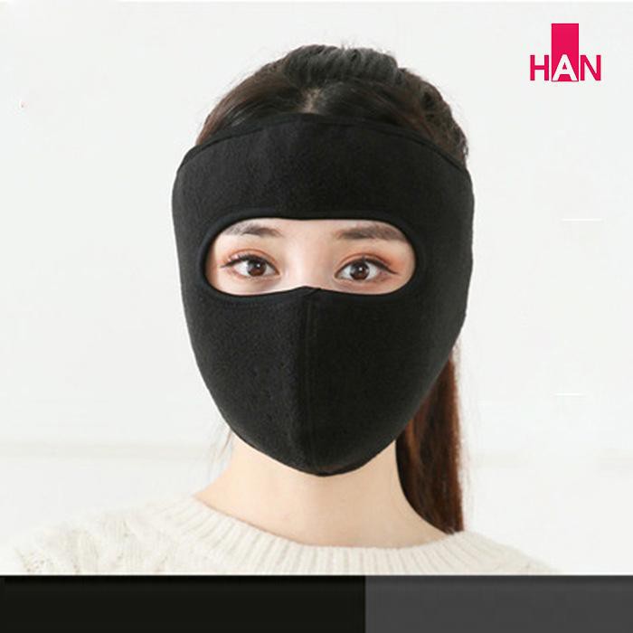 Khẩu trang ninja lót nỉ che kín tai dán sau gáy chống gió lạnh - khau trang ninja ni che tai dan gay | BigBuy360 - bigbuy360.vn