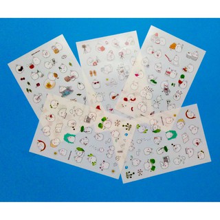 1 tấm sticker thỏ molang ú <3