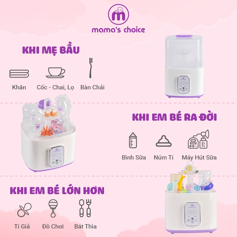 Máy Tiệt Trùng Sấy Khô và Hâm Sữa 5 in 1 Mama’s Choice