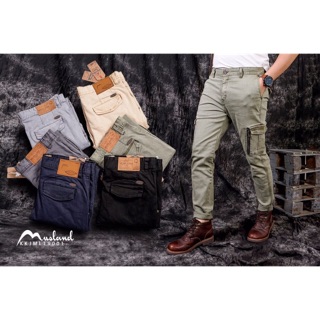 Quần denim túi hộp Musland