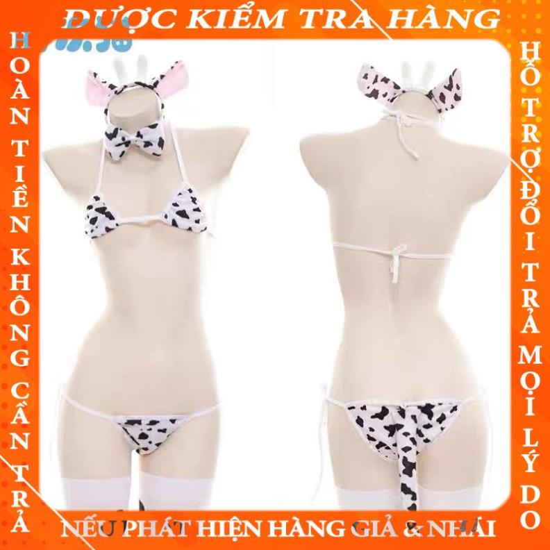 Cosplay Bò Sữa - Nàng Bò Sữa Quyến Rũ •ME1596 Nội Y 2 Mảnh Gợi Cảm • Đồ Lót Mặc Nhà Sexy  okhucli | BigBuy360 - bigbuy360.vn