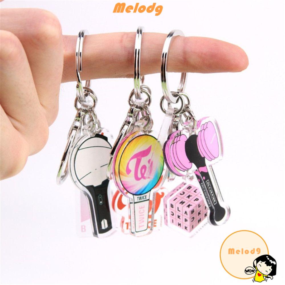 Móc khóa acrylic trong suốt phong cách Hàn Quốc thời trang cho nam và nữ