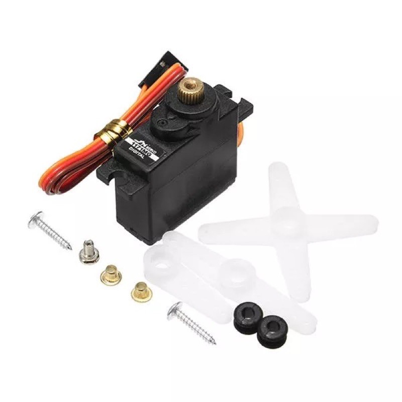 Servo bánh răng kim loại JX PDI 1171MG 17g cho robot, xe, tàu điều khiển từ xa
