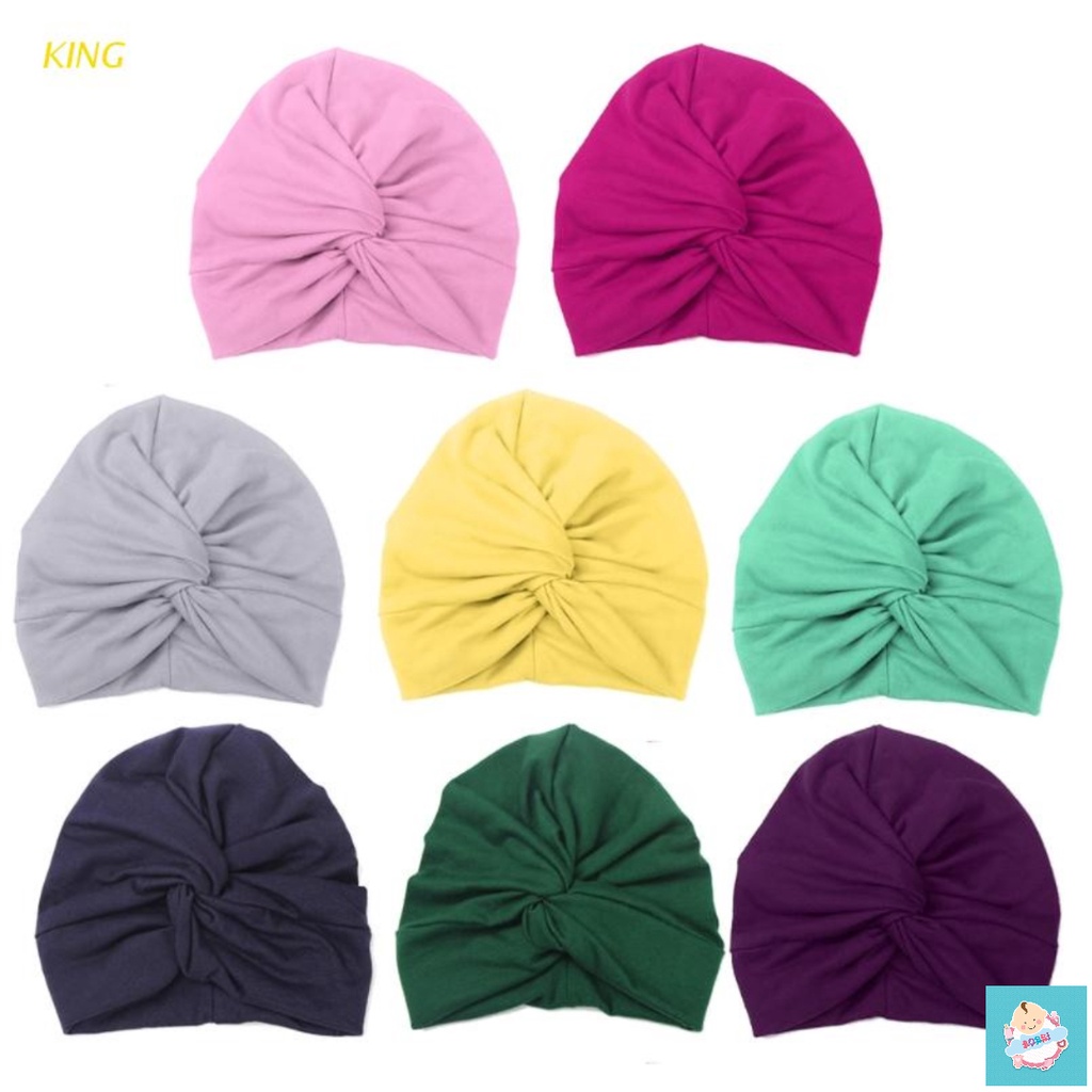 Mũ Turban CHo Trẻ Sơ Sinh, Bé Gái, Bé Trai từ 0 -12 tháng - BOBBI VN