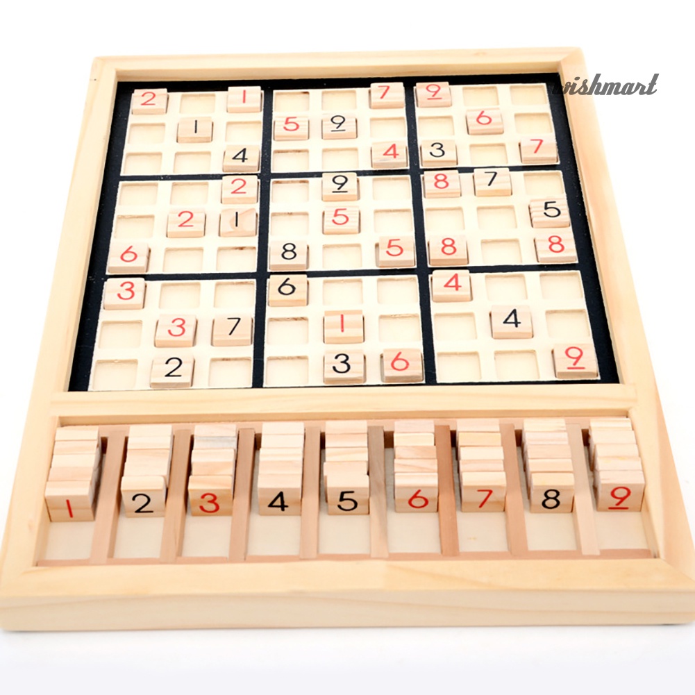 Bộ Cờ Sudoku Bằng Gỗ 1-9 Dành Cho Người Lớn Và Trẻ Em