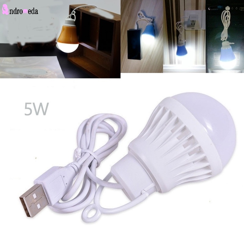 Bóng Đèn LED USB 5W Di Động Ánh Sáng Thấp Cho Nhà Ở/Ngoài Trời