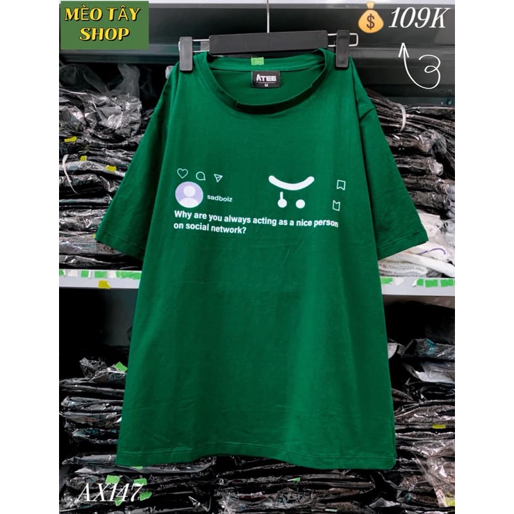 ÁO CHỮ SAD BOY TAY LOGO SAU TRƠN
