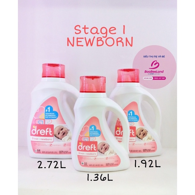Nước giặt quần áo Dreft cho bé từ sơ sinh - BAABEELAND