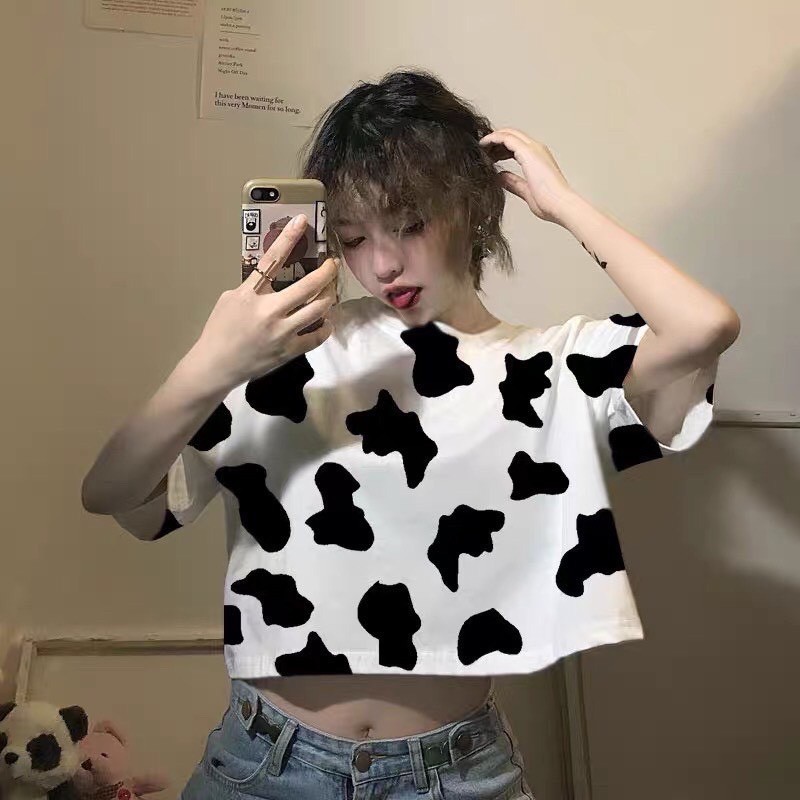 Áo Croptop Bò Sữa