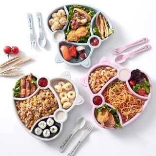 Khay ăn dặm lúa mạch nội địa Trung