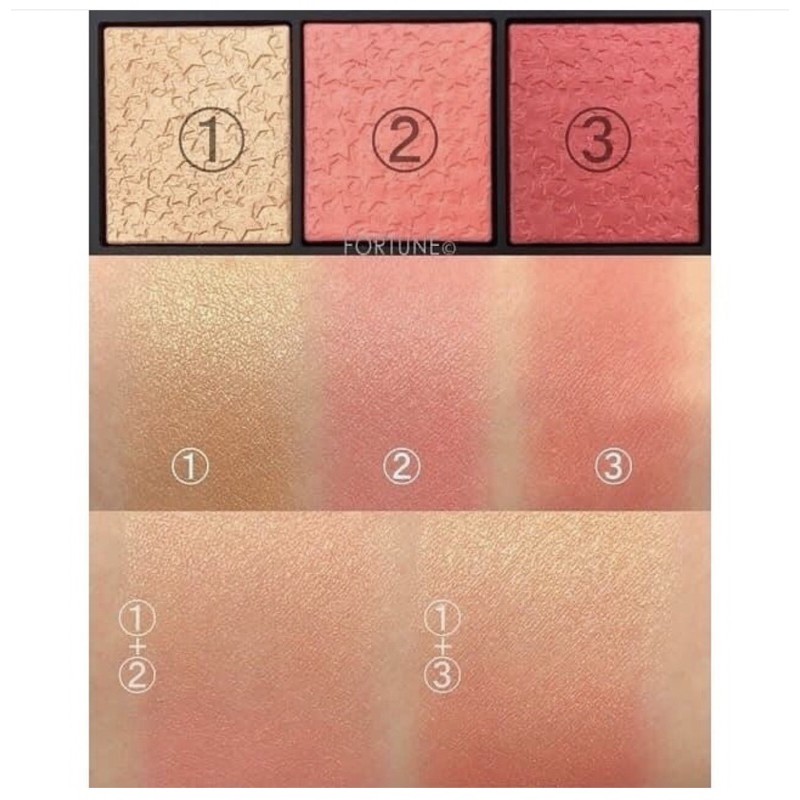 Bảng má hồng 3 ô Nars 54 Studio - Star Scene cheek palette