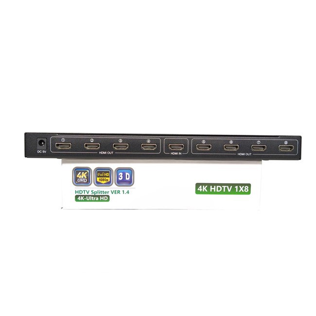 Bộ chia HDMI 1 ra 8 Full HD Hub HDMI 8 Cổng Kèm Nguồn
